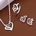 Cy trendy Fashion 925 Silver Plated Jewelry Set Red Zircon pendant Necklace Red/Blue Zircon 7/8/9#Ring Red Zircon earrings (Red, 7)