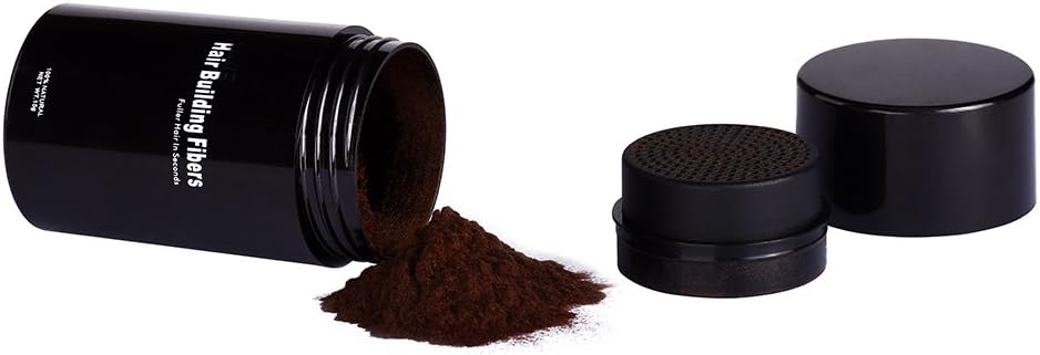 Hair Building Fibers, Bulary Disposable Hair Fiber Natural Dense Hair Dark Brown