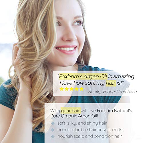 image for Organic Argan Oil for Hair, Face, Skin & Nails - Extra Virgin - 100% P