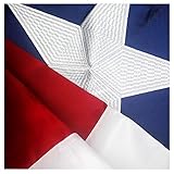 VSVO Texas Flag 3x5 ft - Durable 240D Nylon Outdoor TX Flags- UV Protected, Embroidered Stars, Sewn Stripes, Brass Grommets Outside US Flags.