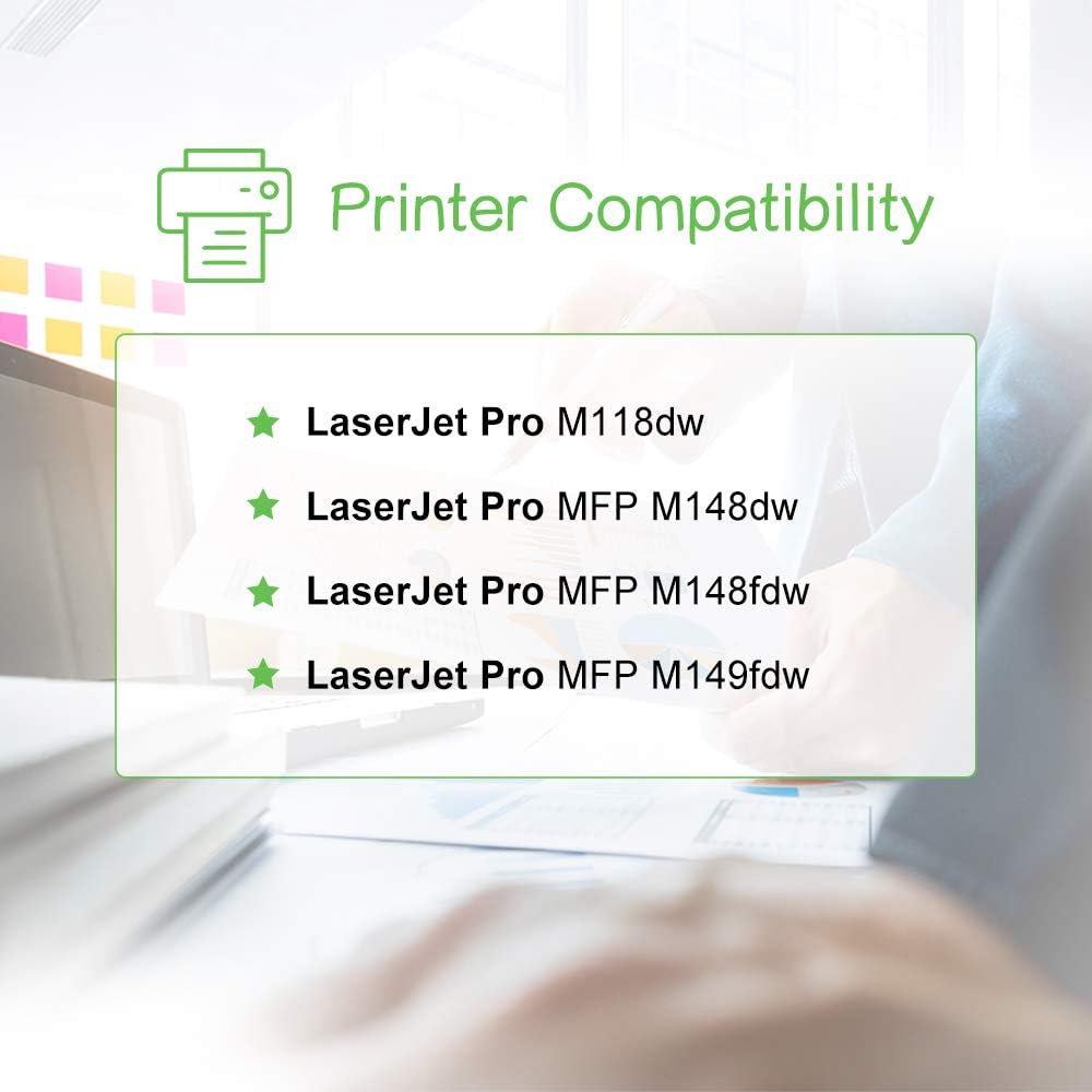 SINOPRINT CF294X Compatible M118dw Toner Cartridge Replacement for HP CF294X 94X with Chip for HP LaserJet Pro M118dw, LaserJet Pro MFP M148dw 148fdw, LaserJet Pro M149fdw (1-Pack, Black) - Image 3
