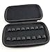 FLYMEI Portable Essential Oil Carrying Case Oils Case for Oils Organizer - Easy to Hold 16 (2ml/3ml) oil bottles (Black)