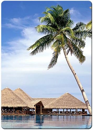Maldives beach fridge magnet 3" x 5" rectangular magnets