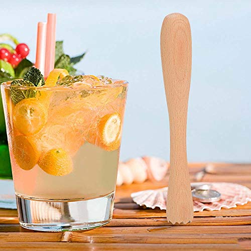 Wood Cocktail Muddler Professional Old Fashioned & Mojitos Drink Muddler Superb Handhold Ideal Bartender Tool