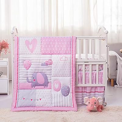 pink elephant bedding
