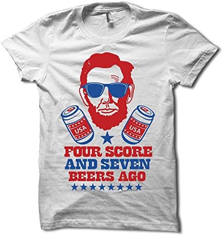 Four Score and Seven Beers Ago Shirt - America T-Shirt - 4th of July Party Sh...