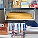 Evelots Slide Under Shelf Basket-Sturdy Coated Wire-No Rust-Easy Install-Set/4