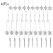 Christmas Icicle Ornaments Set - 40 Pcs Clear Acrylic Icicles Snowflake Shatterproof for Christmas Tree Party Outdoor Decorations,20 Pcs Hanging Icicles,20 Pcs Snowflake,4 Different Kinds (40PCS)