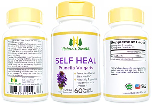 image for Nature's Health Self Heal (Prunella Vulgaris), Promotes Healthy Skin &