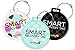 Dynotag Web/GPS Enabled QR Smart Deluxe Steel Luggage Tag & Braided Steel Loop: Round