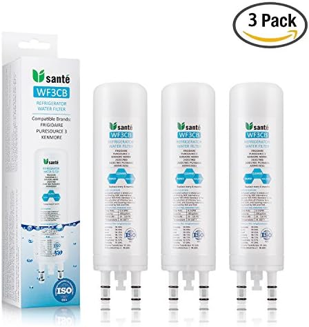 WF3CB Frigidaire Refrigerator Water Filter - Replacement for Frigidaire Puresource 3 and Kenmore 469999 and more, 3-pack