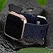 Wepro Band Compatible with Fitbit Versa 2 Bands for Women Men, Soft Band Compatible with Fitbit Versa Bands, Sport Waterproof Breathable Replacement Wristbands Strap for Versa Lite, Small, Navy Blue