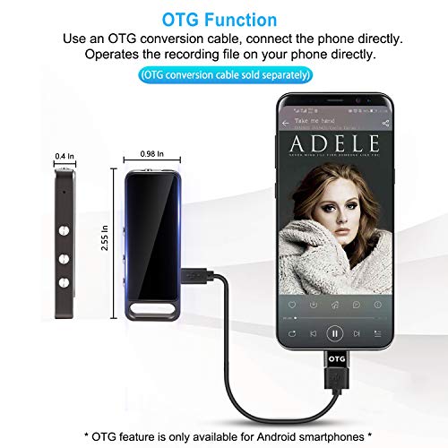 Voice-Recorder-Digital-Voice-Recorder-16GB-Mini-Voice-Recorder-Used-for-Lectures-Meetings-Interviews-180-Hours-Storage-Capacity-20-Hours-Continuous-Recording-384-kbps-with-High-Sound-Quality