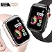 [2 Pack] Goton Bumper Case for Apple Watch 38mm, [No Screen Protector] Slim Soft TPU Shockproof Case Cover Bumper Protector Accessories for iWatch Series 3/2/1, 38mm Clear+Black