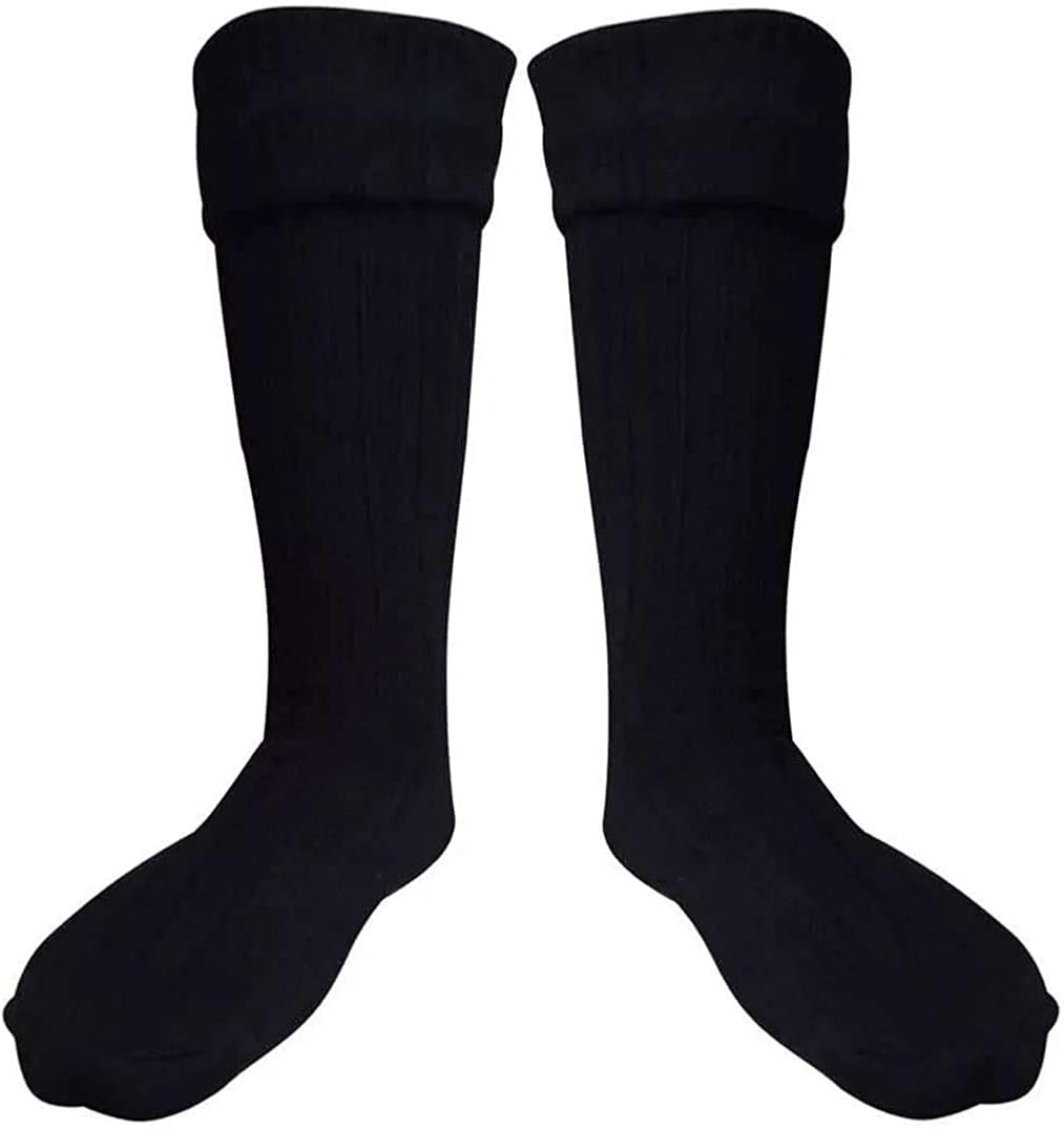 black kilt socks