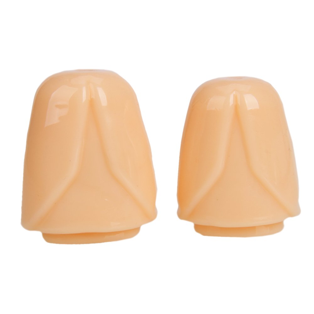 2pcs Soft Silicone Glans Sleeve Penis Extender Cock Ring