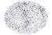 Crow Canyon Home Enamelware Oval Platter, 17.5 inch, Grey/White Splatter