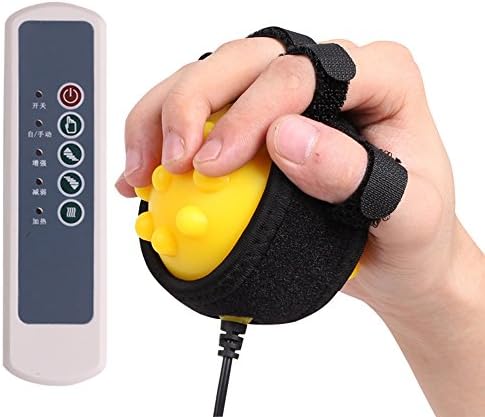 FUFU Massagers Electric Hot Hand Massager Training Ball Hand Rehabilitation Equipment Vibration Massage Infrared Heat Pinpoint Massage (Color : B(Power))