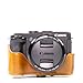 MegaGear Ever Ready Protective Leather Camera Case, Bag for Canon PowerShot G3 X, G3X Digital Camera (Light Brown)
