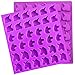 Sakolla Gummy Unicorn Mold,DIY Candy Gelatin Molds, Cake Decorating Caramels Molds Jello Cupcake Topper Chocolate Making Ice Cube Tray - Set of 2