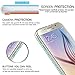 LeYi for Galaxy S6 Case with Tempered Glass Screen Protector [2 Pack] for Girls Women, Glitter Bling Shiny Moving Quicksand Liquid Clear TPU Protective Phone Cover Case for Samsung Galaxy S6 Turquoise