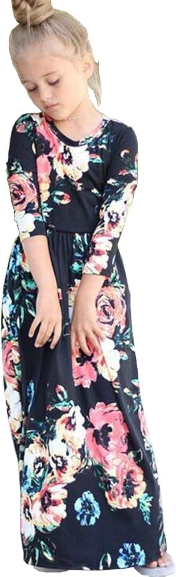 Amazon 韓国子供服 ワンピース 女の子 半袖ドレス100 110 1 130 140フォーマル 旅行 結婚式 発表会 七五三 子供服 キッズ 花柄 夏 かわいい 子供用 ガールズ ブラック 110 ワンピース チュニック 通販