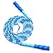 Jump Rope - Soft Beaded Segment Skipping Rope - Adjustable Tangle-Free Fancy Rope for Workout, Fitness Training, WOD, MMA, Crossfit