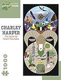 The California Desert Mountains 1000 Piece Jigsaw Puzzle by Charley Harper by Pomegranate