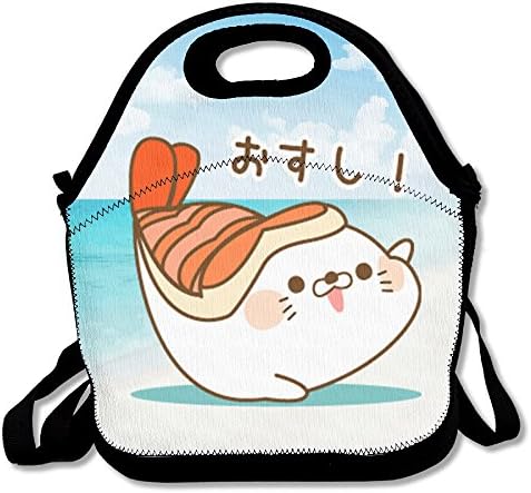 Sleepin Sushi Cute Design Waterproof Neoprene Lunch Tote Cooler Bag Lunch Holder