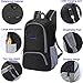 Vitino Backpack with USB Charging Port Water Resistant Lightweight Packable Backpacks for Travel Hiking - Basic Bag for Women Men (Black)