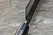 Yoshihiro Mizu Yaki Blue High Carbon Steel Black Damascus Kiritsuke Japanese Multipurpose Chef Knife 8.25 In with Nuri Saya Cover