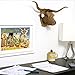Cardboard Safari Recycled Cardboard Animal Taxidermy Longhorn Trophy Head, Tex Brown Small