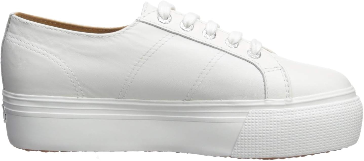 womens 2730 platform sneakers in white nappa leather