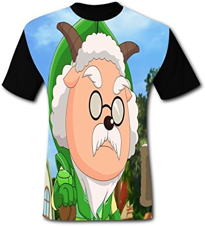 DIY Goat Stylish Sports Fitness Men's Round Neck Short Sleeve T-Shirt M