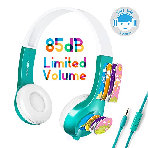 Mimoday-Kids-Headphones-for-Kindle-Fire-Kids-Edition-Tablet-Volume-Limiting-with-Microphone-Over-Ear-Headphones-for-Boys-Girls