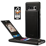 Samsung Galaxy Note 8 Card Holder Case, Note8 Wallet Case Spaysi (TM) Slim, Galaxy Note 8 Folio Leather case, Flip Cover, Gift Box, for Note 8 (Black)