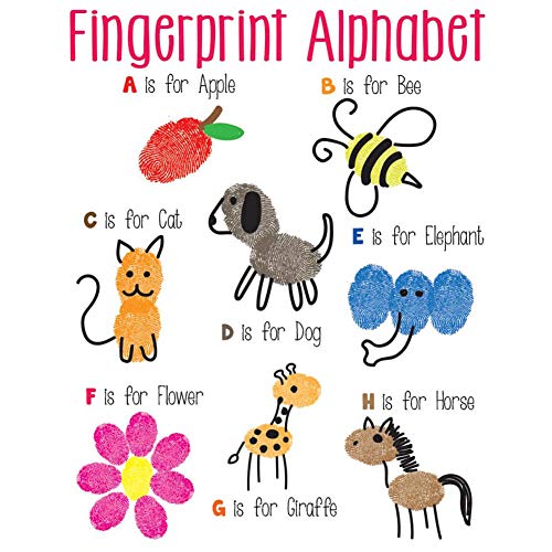 Oun Nana Ink Stamp Pads for Kids Prints DIY 15 Colors Rainbow, Craft Ink Pad for Creative Fingerprints (Pack of 15) - Thumbnail 5