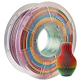 3D Printer Filament 1.75mm PLA Shiny Silk Multicolor Rainbow - TTYT3D 1KG 2.2lbs Spool Widely Compatible for 3D Printing