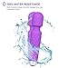 Cordless Wand Massager, PPW Handheld Massager for Neck and Back with 20 Modes and 8 Power Speeds, Wireless Rechargeable Waterproof Silicone Massager Purple