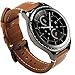 Valkit for Gear Sport/Gear S2 Classic Bands - Genuine Leather Replacement Watch Band, Bracelet Strap with Stainless Steel Clasp for Gear Sport SM-R600/Gear S2 Classic Smart Watch (SM-R732/735) - Brown