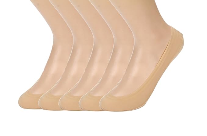Damen Füsslinge Ballerina Sneaker Socken Invisible Socks 5 Paar