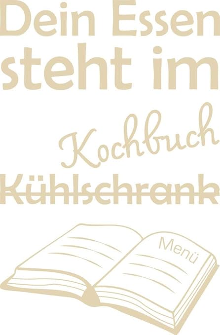 GRAZDesign Wandsticker Küche selbstklebend witzig, Kühlschrankaufkleber