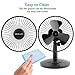 OPOLAR First Oscillating Mini Fan, AA Battery (not Included) Operated or USB Powered, Portable Table Fan, 3 Speeds, Adjustable Head, Enhanced Airflow and Low Noise, Personal Office Fan for Home-Black