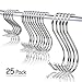 25 Pack S hooks Stainless Steel S Hanging Hooks Heavy Duty S Hanger Hooks X-Large 4.8