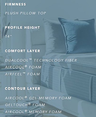 Simmons Beautyrest Silver Plush Pillow Top Mattress Air Cool Gel
