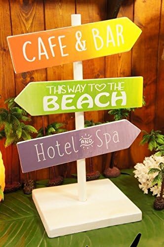 Amazon シーサイド ウッド ガイドボード ハワイアン雑貨 アメリカン雑貨 ハワイ 雑貨 アメリカ 雑貨 ハワイアン インテリア 西海岸 コースタルリビング 置物 オブジェ オンライン通販