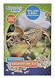 Discovery Kids Dinosaur Excavation Kit (TRICERATOPS) Fossil Model Bones Skeleton - with Digging Tools