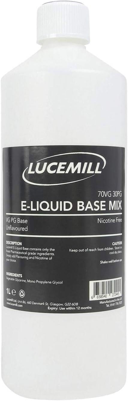 Lucemill 70VG/30PG Base Mix, 1 l (Pack of 1)