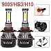 9005 H11 LED Headlight High Beam/Low Beam Combo Set For Chevy Silverado 1500/2500 HD / 3500 HD (2008-2015), 4 Sides COB Chips 48000LM High Power Car Upgrade Lights Conversion Kit