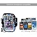 Coeuspow Sports Running Armband for Big Phones, For iPhone 6 6S Plus Samsung Galaxy Note 5 4 S5 Nexus 6P (Fits with Case) for Running Gym Jogging Exercise Sports – Blue